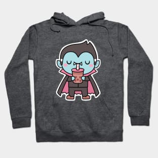 Cute Vampire Sucking Bubble Tea Hoodie